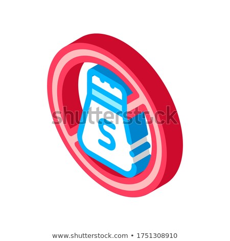 Allergen Free Spice Salt Isometric Icon Vector Illustration Foto stock © pikepicture