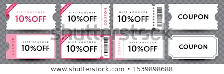 Stock photo: Vector Vintage Sale Coupons