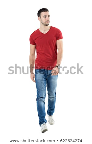 Stockfoto: Fashion Man Walking Forward