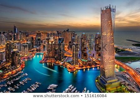 Stock foto: Dubai Marina Cityscape Uae