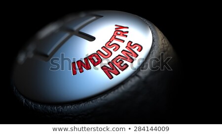 [[stock_photo]]: Mass Production On Gear Stick With Red Text