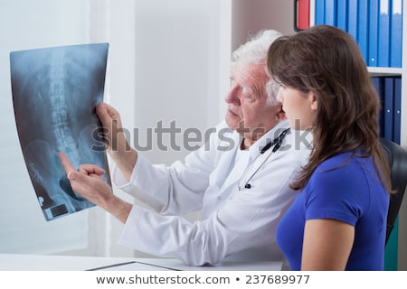Foto stock: Color Spinal X Ray