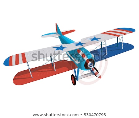 Foto stock: Cartoon Fighter Plane