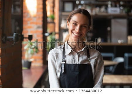 ストックフォト: Portrait Of Waiter Smiling At Camera