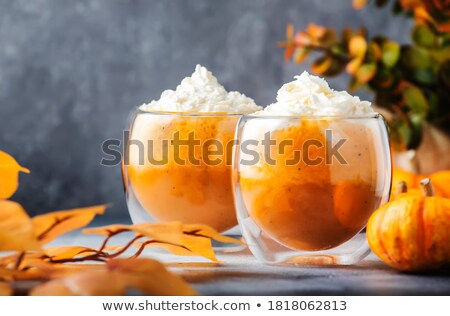 Stock photo: Cinnamon Spiced Coffee Latte