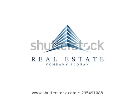 Stockfoto: Real Estate Skyscraper Graphic Design Template