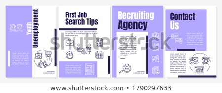 Stockfoto: Youth Unemployment Brochure Template