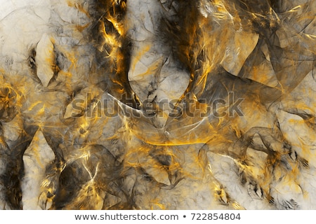 Zdjęcia stock: Gold Abstract Flames