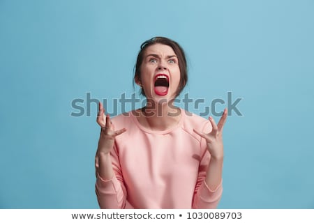 Сток-фото: Woman Anger Face