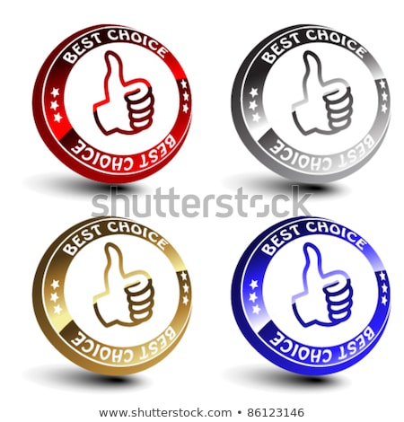 Stock fotó: Best Choice Glossy Shiny Circular Vector Button