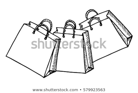 [[stock_photo]]: Doodle Shopping Bag Icon