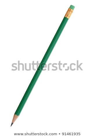 Zdjęcia stock: Green Pencil With Eraser