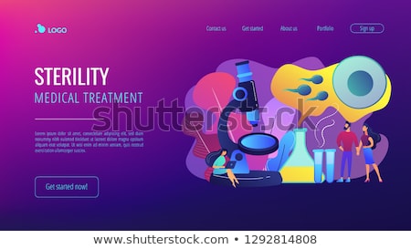 Foto stock: Infertility Concept Landing Page