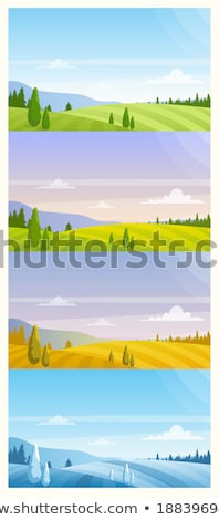 Stock fotó: Different Sky Scenery Sets