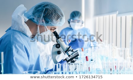 Stock fotó: Biotechnology Chemist Working In Lab