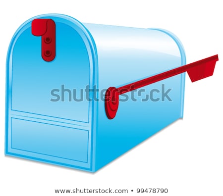 Empty Mailbox With Flag Down 3d Stock photo © Albachiaraa