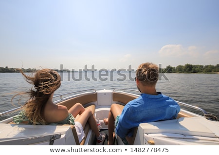 Foto stock: Boats On The Lake