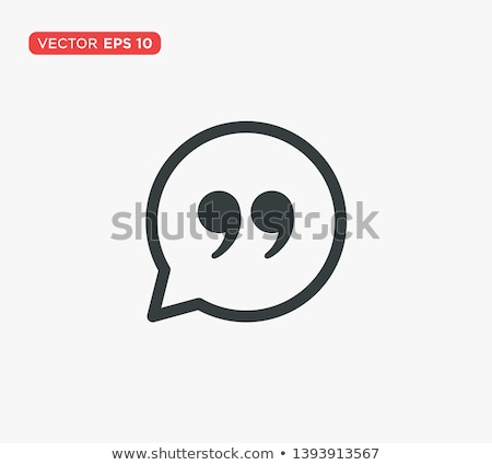 Stok fotoğraf: Quote Icon Vector