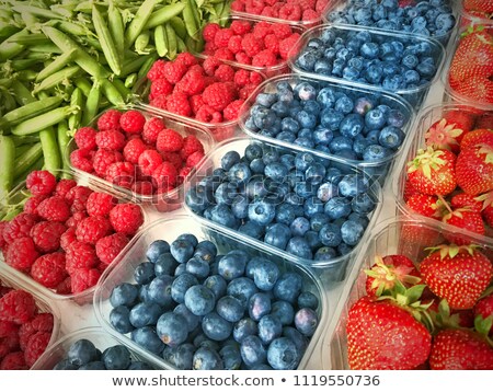 Zdjęcia stock: Fresh Tasty Berries On Market Place