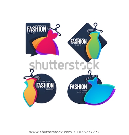 Zdjęcia stock: Woman Shopping In Brand Clothes Boutique Vector