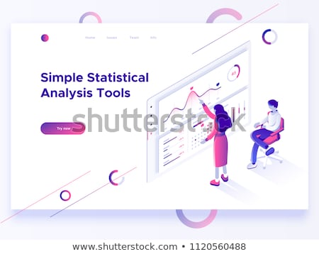 Stock photo: Interactive Design Visualization Concept Landing Page