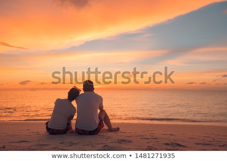Stockfoto: Hug Sunset