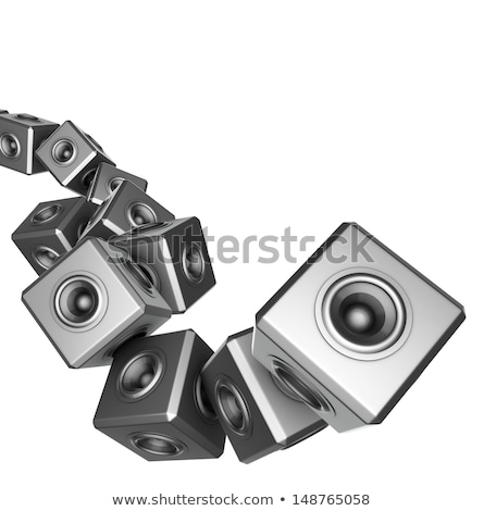 [[stock_photo]]: 3d Party Sound System Deejay Dj Set