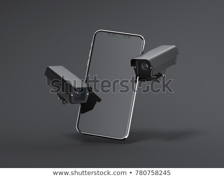 [[stock_photo]]: Modern Smartphone With Two Black Spy Cams 3d Rendering