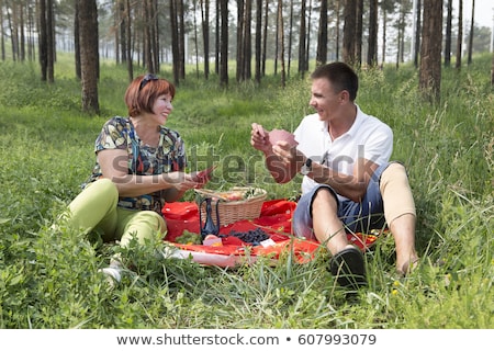 Stock fotó: Young Man Playing Basket In The Woods