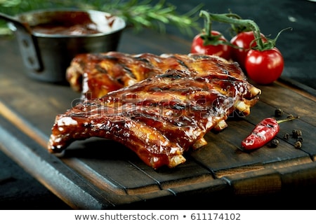 ストックフォト: Grilled Barbecue Pork Ribs