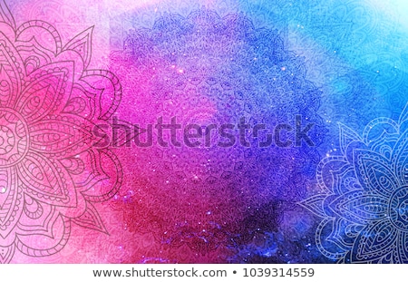 Foto stock: Mandala Patterns In Pink And Purple