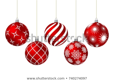 Stock photo: Christmas Baubles With Stars