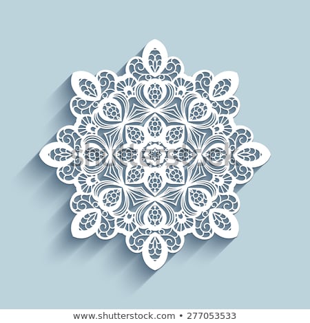 Foto stock: Crochet Lace Mandala