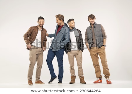 Stock photo: Young Man With Four Cameras