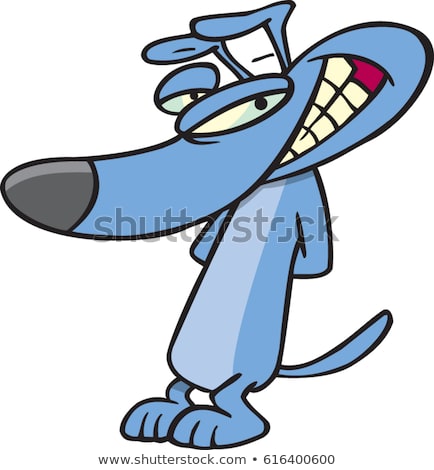 Stock photo: Cartoon Sly Puppy Dog