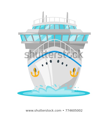 Cruise Liner Icon Front View Stock foto © curiosity