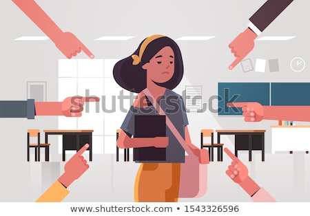 Stock fotó: Portrait Of A Schoolgirl Being In A Classroom At School With Her