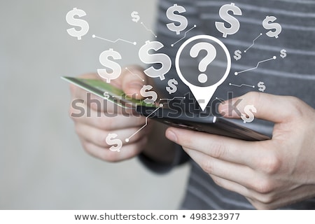 Stok fotoğraf: Question Mark - Credit Cards