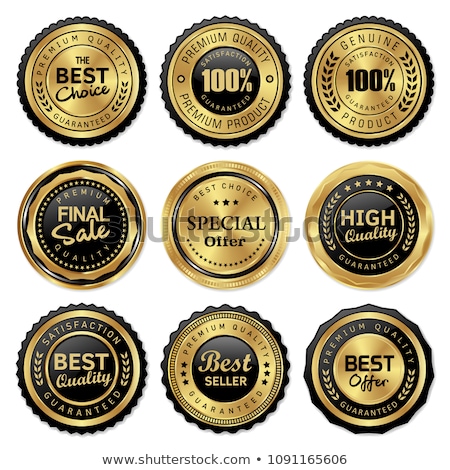 Stock photo: Vector Illustration Of Golden Quality Medal