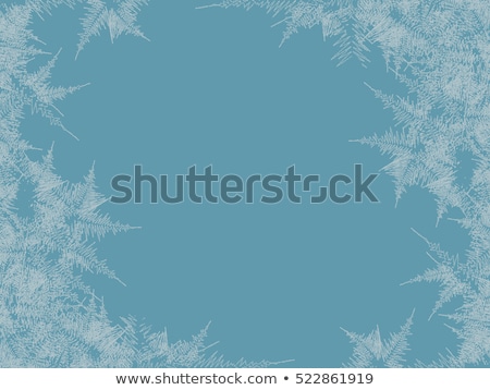 Stockfoto: Ice Pattern On Winter Glass