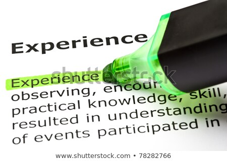 [[stock_photo]]: Experience Highlighted In Green