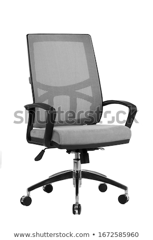 Stok fotoğraf: Gray Office Chair Isolated