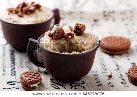 Stock fotó: Mug Cake Prepared In Microwave