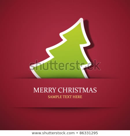 Stock photo: Christmas Template With Label Eps 10