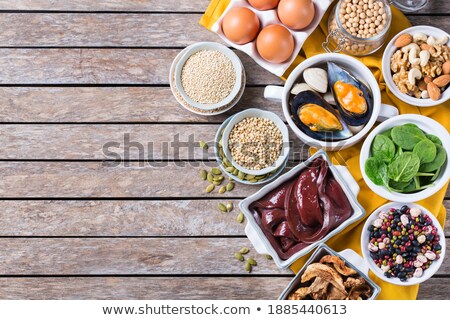 Stock foto: The Concept Of Diet Dietary Eggs In A Container