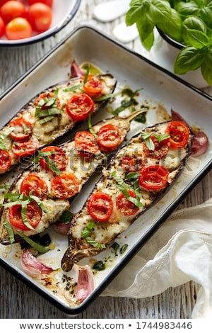 Stockfoto: Casserole With Grilled Vegetables