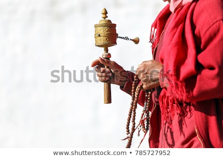 Stock fotó: Buddhist Prayer Wheels In Tibetan Monastery India Himalaya