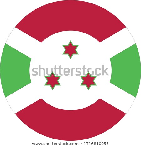 Foto stock: Burundi Flag Vector Illustration On A White Background