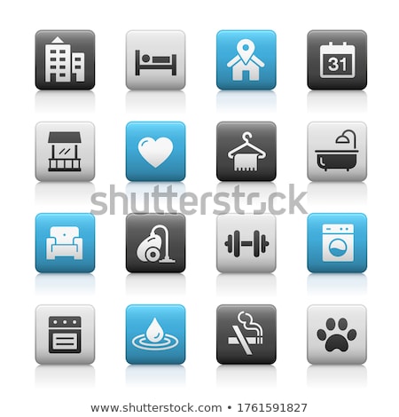 Hotel And Rentals Icons 2 Of 2 Matte Series Zdjęcia stock © Palsur