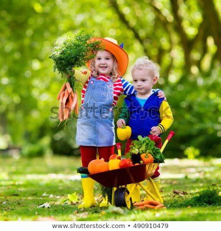 Stock photo: Little Boy With Cauliflower